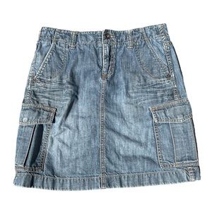 esprit denim y2k cargo skirt